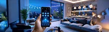 Smart-Home-Steuerung und moderne Beleuchtung