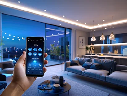 Smart-Home-Steuerung und moderne Beleuchtungstechnik
