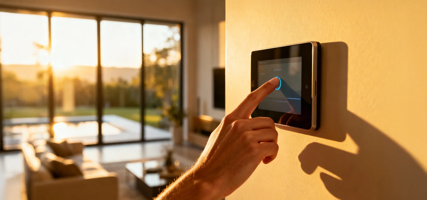 Smart-Home-Installation mit modernem Touchpanel in Dortmund